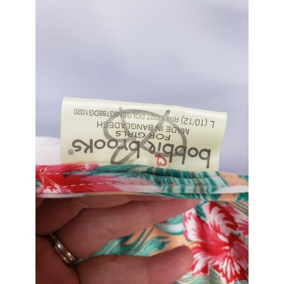 Bobbie Brooks Large 10/12 hawaiian tropical print‎ romper jumpsuit - Picture 11 of 12